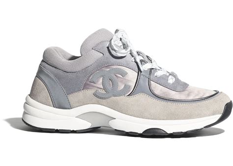 chanel training shoes|Chanel sneakers black and grey.